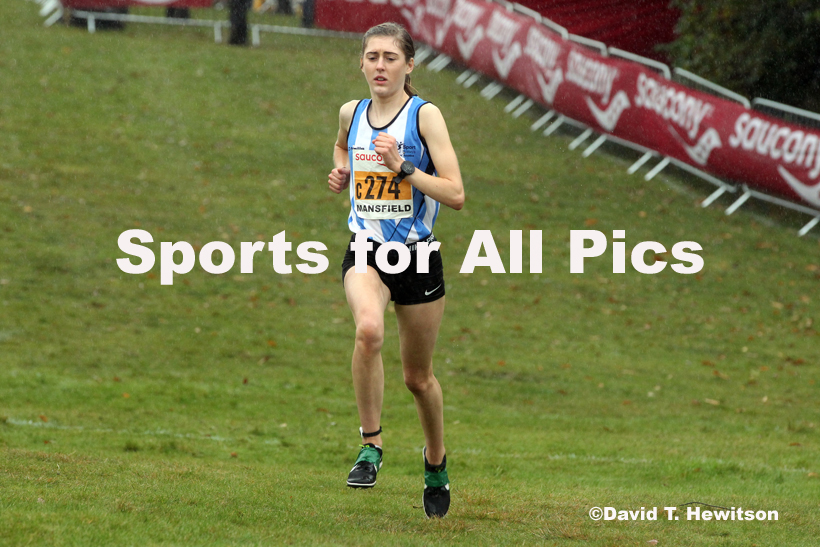 Junior women, National Cross Country Relay Champs., Berry Hill Park, Mansfield.  Photo: David T. Hewitson/Sports for All Pics